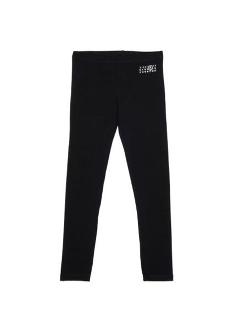 Leggings con logo MM6 KIDS MAISON MARGIELA | M61001 MM05MM6900